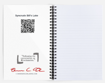 Lined Notebook - Bill's Lake Lightshow